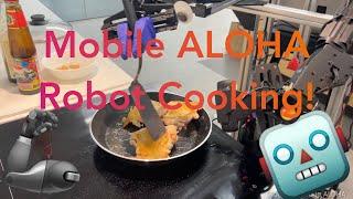 Mobile ALOHA Robot - Teleoperating a 3-Course Cantonese Meal