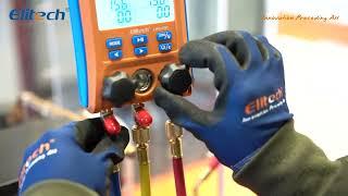 How Elitech digital manifold gauge works  LMG-10W