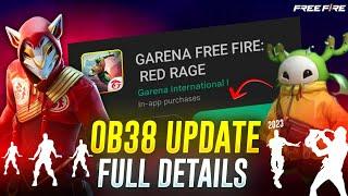 OB38 UPDATE - FULL DETAILS | FREEFIRE OB38 UPDATE | OB38 UPDATE ADVANCE SERVER | FREEFIRE NEW EVENT