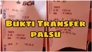 Hati-hati Penipuan Modus Bukti Transfer Palsu - Struk Transfer Palsu  #penipuan #hatihatipenipuan