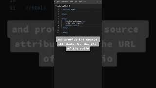 How to use the audio tag in HTML #HTML #AudioTag #audio #thewebcode #WebDevelopment #Coding #Tech