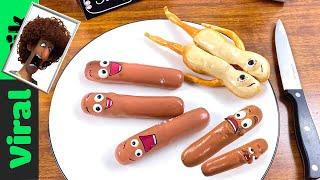 Eat Sausage Party's Characters For Dinner 2 | Viral Tik  ASMR Mukbang Eating Sounds No Talk