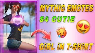 PUBG MYTHIC EMOTES PACK  - PUBG S4 GIRL CHARACTER HD  - PUBG HOT OUTFIT ️‍