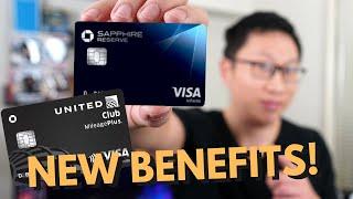 NEW Credit Card Perks from Visa Infinite ( Sapphire Reserve, United Club, US Bank Altitude Reserve)