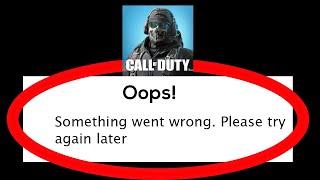Fix Call of Duty Mobile Oops Something Went Wrong Error Please Try Again Later