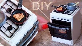 How to make a stove for Dollhouse! Polymer Clay Miniature 1:12! AnnaOriona