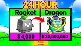 Trading From ROCKET To NEW DRAGON FRUIT In Blox Fruits...