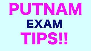 Putnam Exam Tips to Improve Your Score