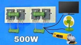 How To Make Inverter 12v To 220v..500W Inverter Using Transistor