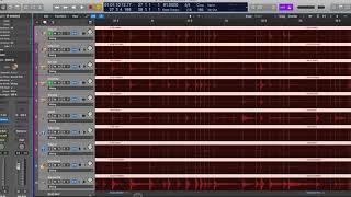 Logic Pro X   Flextime multi track Drum editing