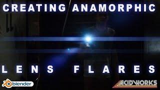 (Blender 2.8) How to Create Anamorphic Lens Flares and Add Them to Video