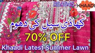 Khaadi summer sale Upto 70% off | khaadi new summer collection 2024