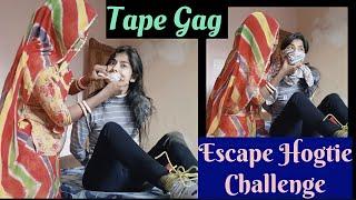 #like Tape Gag||Hogtie escape challenge||face Cover Challenge||Escape Challenge||Manya Creation