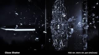 Bullet breaking Glass (RBD SIM) Houdini