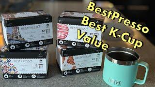 Review Bestpresso K-Cups Variety Pack 96 K-Cups Italian Roast, Columbia, Donut Shop, Breakfast Blend