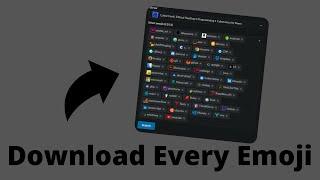 Tutorial Download ALL EMOJIS From Any Discord Server