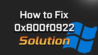 FIX Windows Update Error 0x800f0922 on Windows 11/10 - [2024]