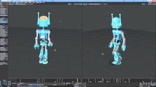 Robot Animation for Unity 3D games engine
