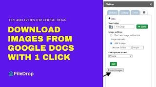 Download or Save Images from a Google Doc with 1 Click