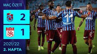 ÖZET: Trabzonspor 2-1 GZT Demir Grup Sivasspor | 2. Hafta - 2021/22