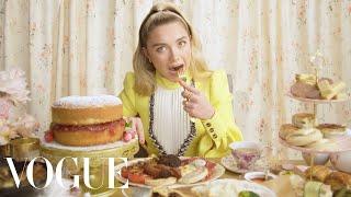 Florence Pugh Eats 11 English Dishes - Mukbang | Vogue