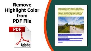 How to remove highlight from pdf file using in Adobe Acrobat Pro DC 2022