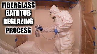 How to Reglaze a Fiberglass Bathtub | Full Fiberglass Bathtub Reglazing | DP Tubs