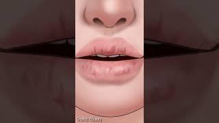 Chapped lips treatment #amsr #animation #oddlysatisfying #satisfying