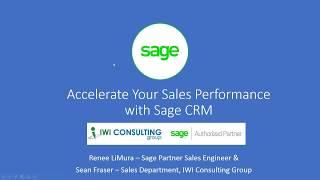 Sage CRM - An Overview & Demo