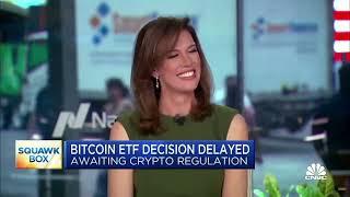 Joe Kernen sort of definitely recommends Kelly Evans buy Bitcoin.