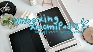 xiaomi pad 5 unboxing in 2022  + smart pen + accessories| chill, aesthetic & asmr unboxing (◍•ᴗ•◍)