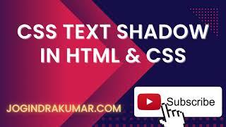 CSS Text Shadow #html #css #text #shadow #effects @codewithjk