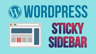 WordPress — Steps To Create a "Sticky" Floating Sidebar Widget | Two Different Methods!