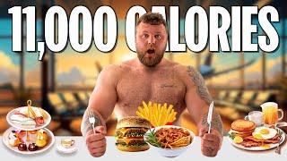 WORLD'S STRONGEST MAN'S 11,000 Calorie Travel Diet