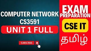 Computer Networks CS3591 Unit 1 Complete Syllabus | Anna University | Detailed Explanation