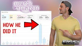 AMAZON MERCH SUCCESS! $1,606 Royalties in Tier 100 