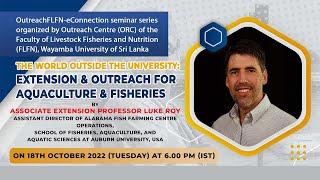 The World Outside the University: Extension & Outreach for Aquaculture & Fisheries | FLFN | WUSL