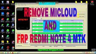 REMOVE MICLOUD FRP REDMI NOTE 4 MTK