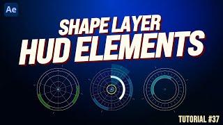 Shape Layer HUD ELEMENTS in After Effects | Adobe Tutorial