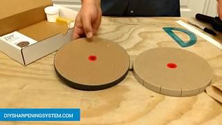 DIY Paper Wheel Knife and Tool Sharpening System How to Sharpen knives on 8 in. Paper Wheel KIt