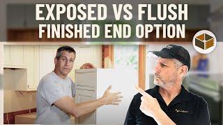 Exposed vs Flush Finished End Option | RTA Cabinet Options