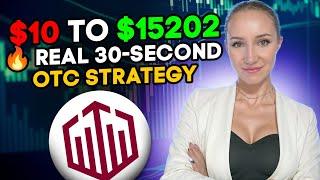 $10 to $15202  REAL 30-SECOND OTC STRATEGY for Binary Options |  Quotex Tutorial for beginners