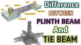 What is the difference between Plinth Beam and Tie Beam, full Explain in Hindi.