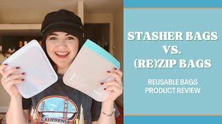 Product Review: Stasher Bags VS (re)Zip Bags│Reusable Zippie Bags for Low Waste Living