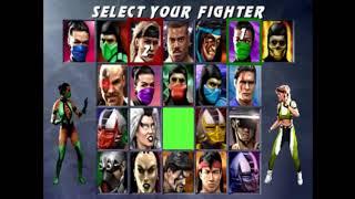 ULTIMATE MORTAL KOMBAT 3- CHARACTER SELECT SCREEN GREEN SCREEN (CHROMA KEY)