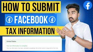 Facebook Tax Form Kaise Bhare 2023 | How to Add TAX Information Facebook | Tax Information Facebook