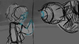 actually...why do we have to leave right now? - portal 2 animation