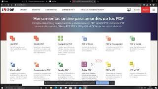 TUTORIAL  CONVERTIR DE FORMATO JPG A PDF CON ILOVEPDF