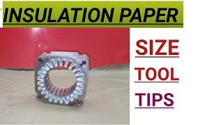 motor winding insulation paper |size |tool |tips |zs electric