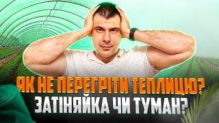 Охолодження теплиці в літній період! Від затіняючої сітки до системи туман! Шо найкраще працює?